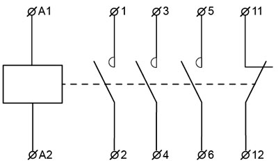 Рис.2. Схема электрическая пускателя магнитного ПМ 1-18-01