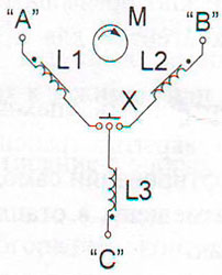 Рис.1. Схема электрическая принципиальная фазоуказателя И517М