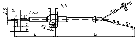 Рис. 4 - размеры ТХА-1368